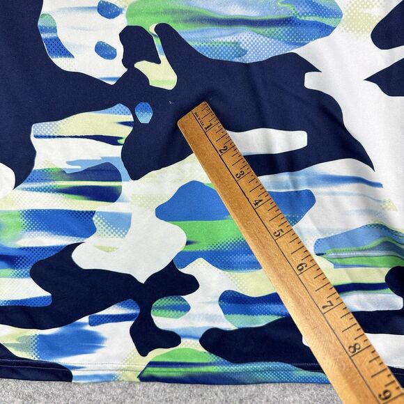 Under Armour UA Tech Camo Shirt Youth XL Blue Loose Fit Performance Big Logo* - Picture 5 of 15